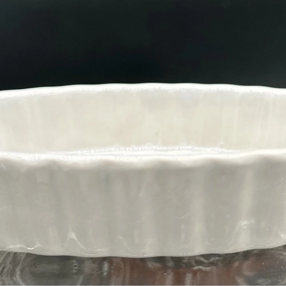 Vintage Hall China White Ceramic Planter Soap Dish Vanity‎ Tray